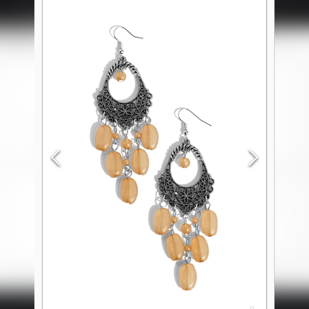 Botanical Escape Brown Earrings